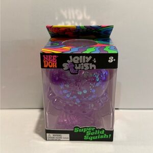 NeeDoh Jellyfish JellySquish Sensory Toy in Purple NWT